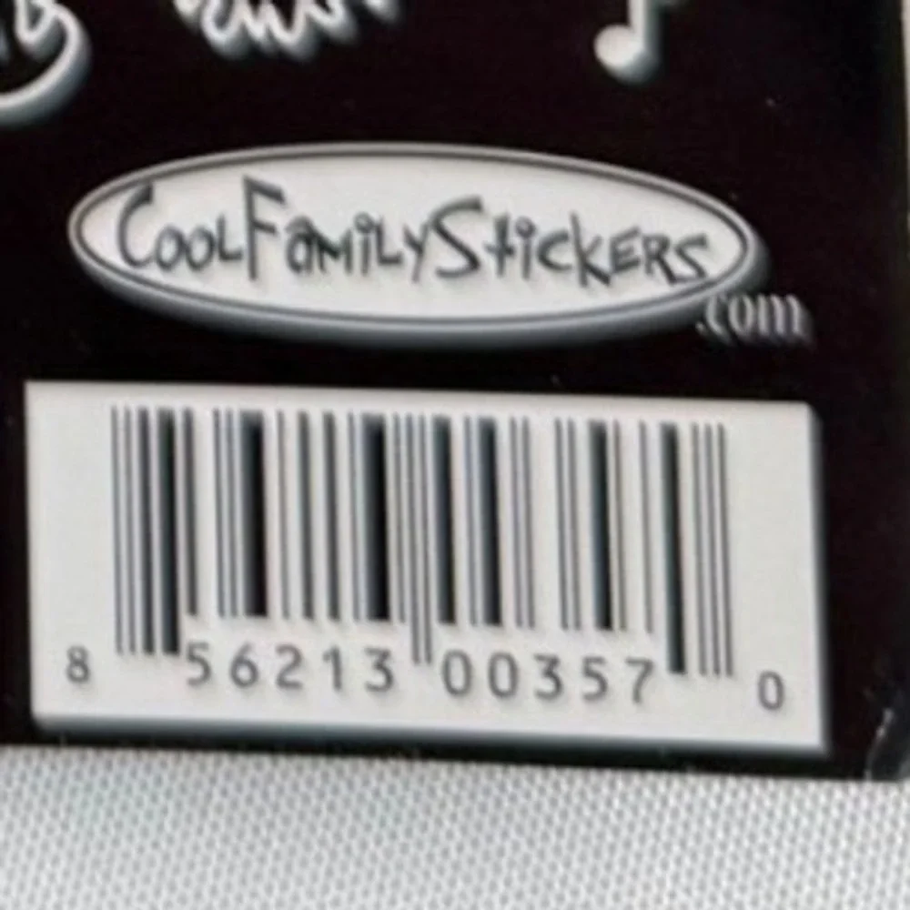 CoolFamilyStickers Family Car Stickers Value Pack White Vinyl Decals 36pc Set